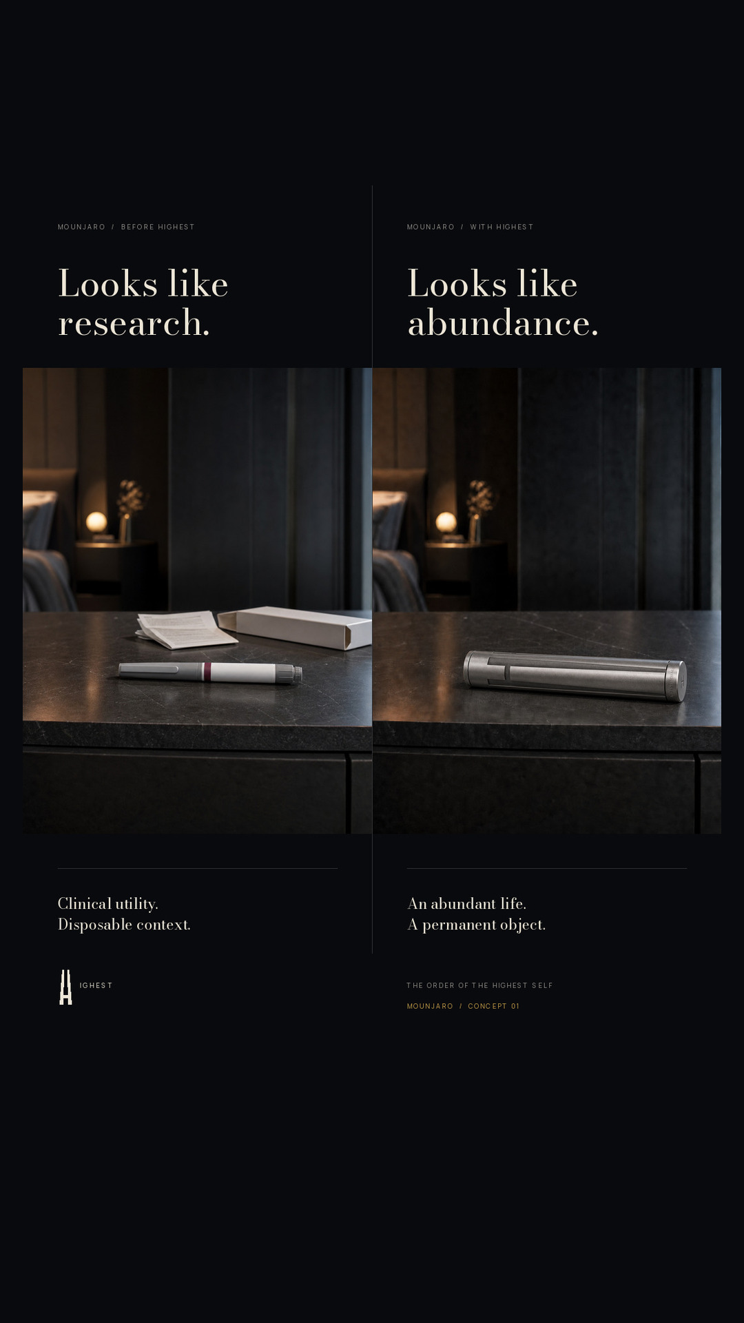 Mounjaro research to abundance split-screen, Story edition